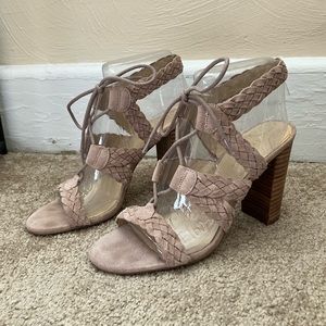 BCBGeneration Braided Lace-up Heels